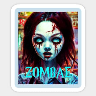 Zombie Baby Girl Bae Anime Sticker